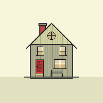 Minimalist Style House Illustration PNG Image