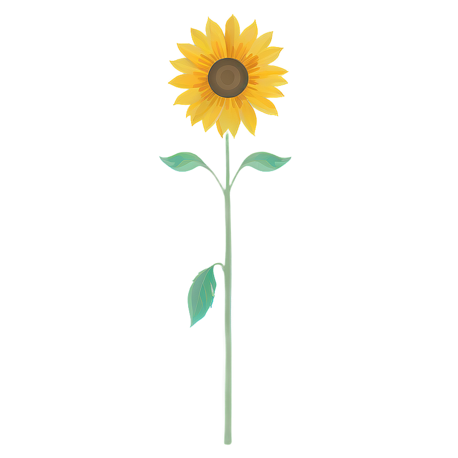 Minimalist Sunflower Png 35 PNG Image