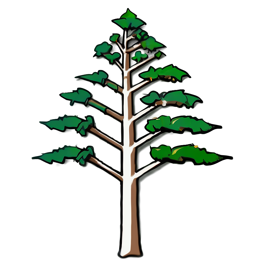 Minimalist Tree Elevation Png 06262024 PNG Image