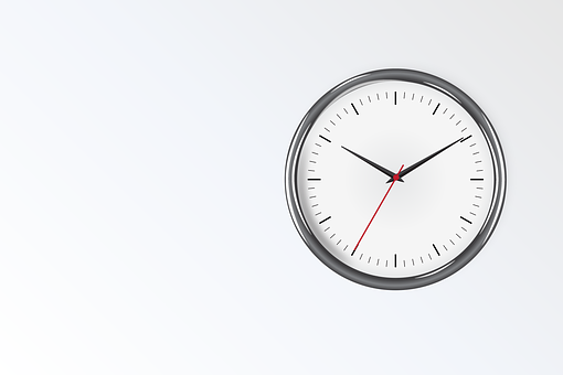 Minimalist Wall Clock Design PNG Image