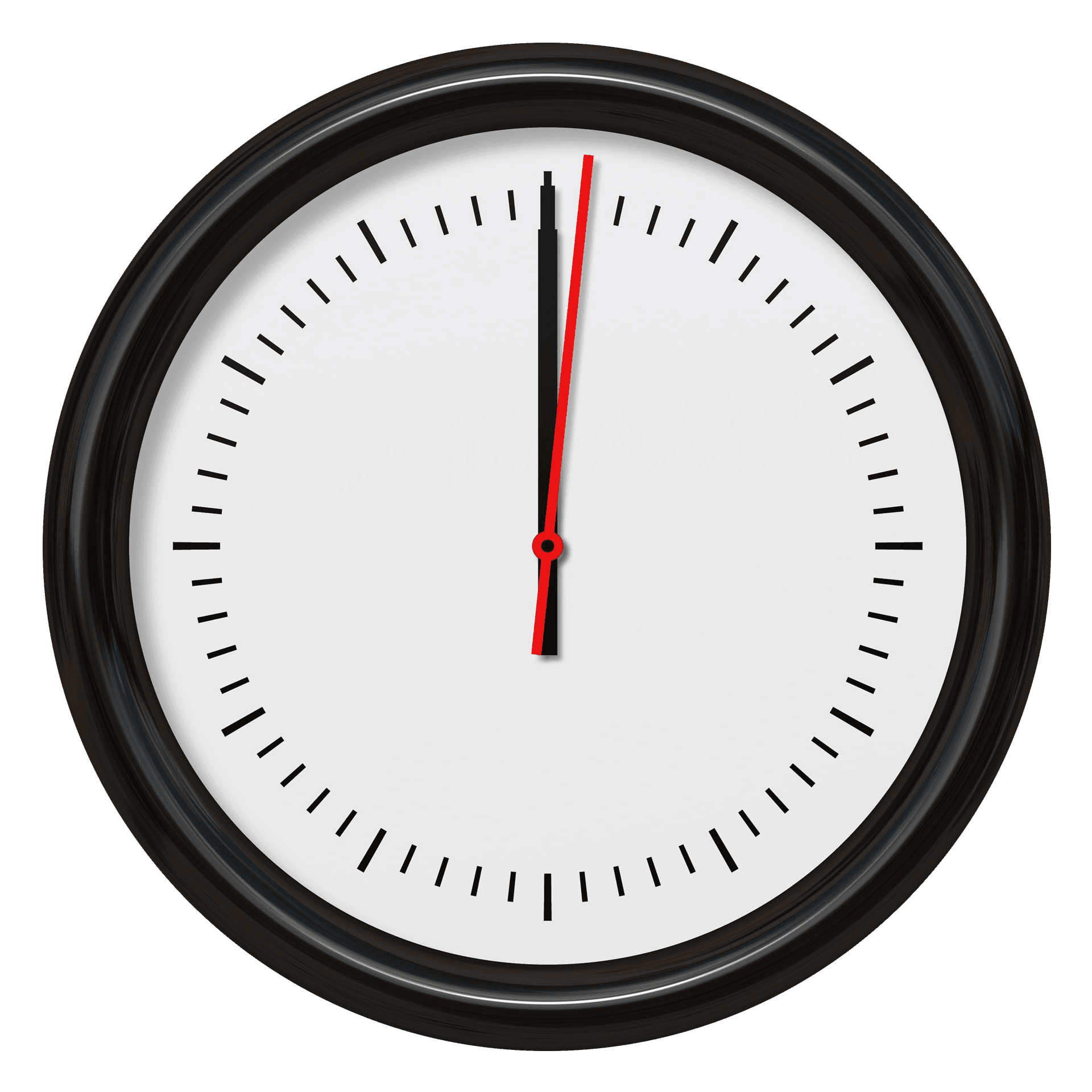 Minimalist Wall Clock Design PNG Image