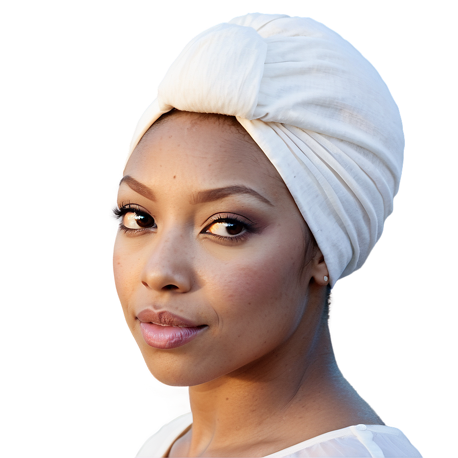 Minimalist White Turban Png Vlt PNG Image