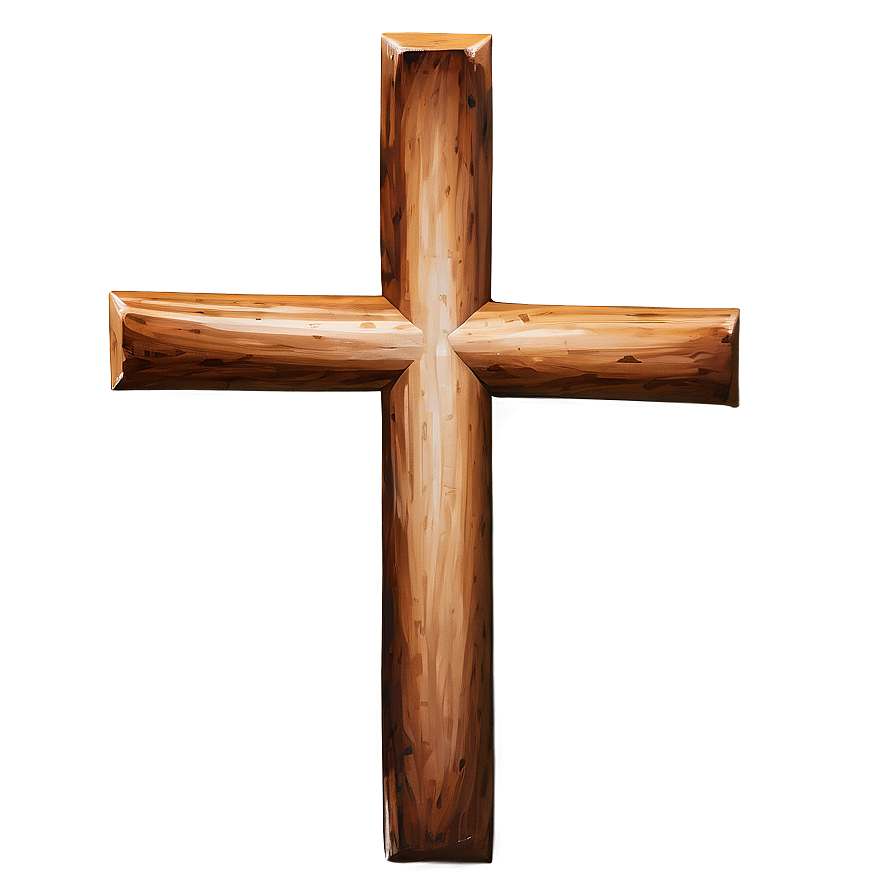 Minimalist Wooden Cross Png Nmo PNG Image