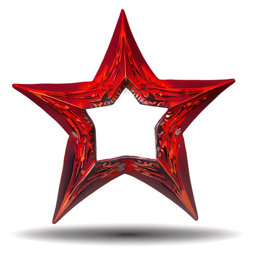 Minimalistic Red Star Png 13 PNG Image