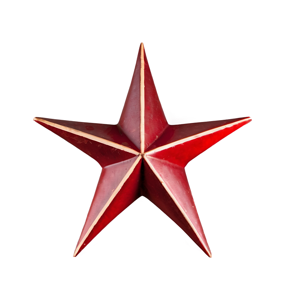 Minimalistic Red Star Png Kdt96 PNG Image