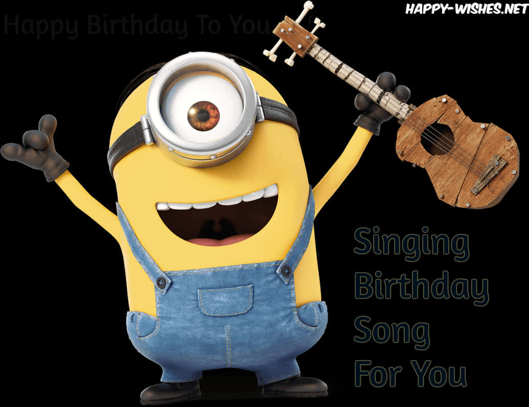 Minion Birthday Song Celebration PNG Image