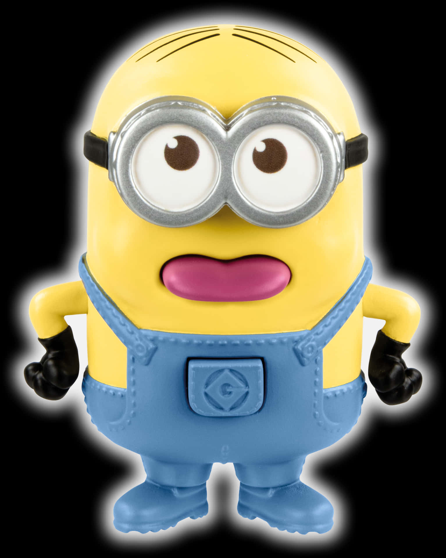 Minion Figure Standing Pose PNG Image