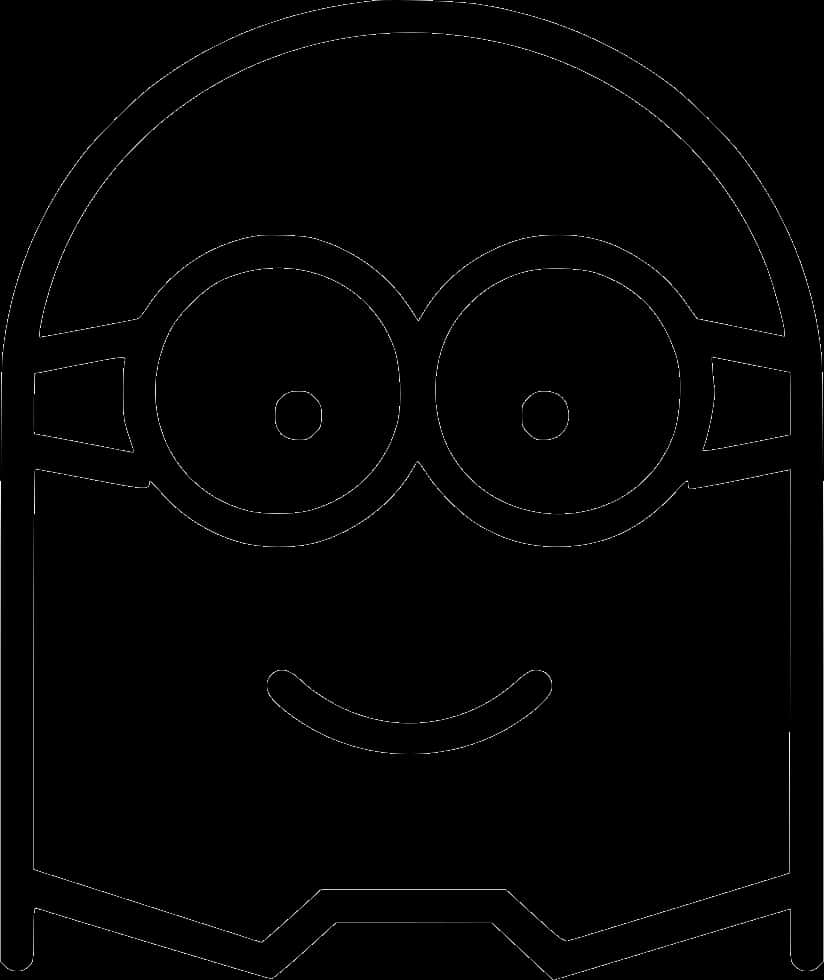 Minion_ Outline_ Vector_ Art PNG Image