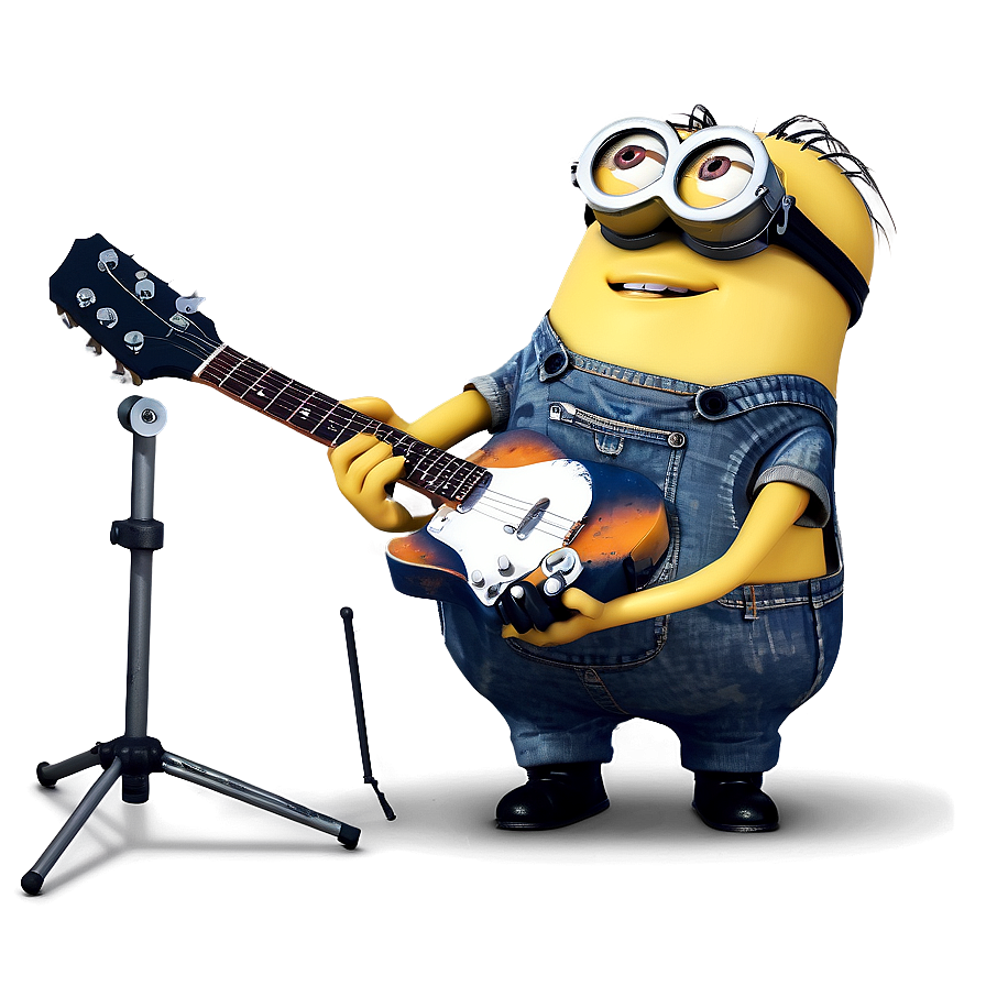 Minion With Guitar Png Deb PNG Image