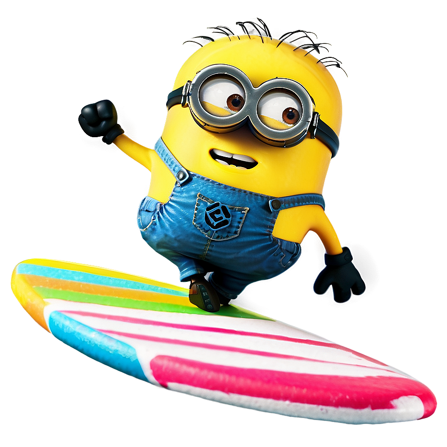 Minion With Surfboard Png Byf17 PNG Image