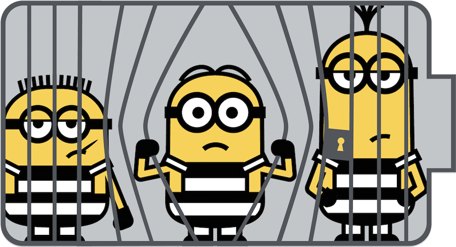 Minions_ Behind_ Bars PNG Image