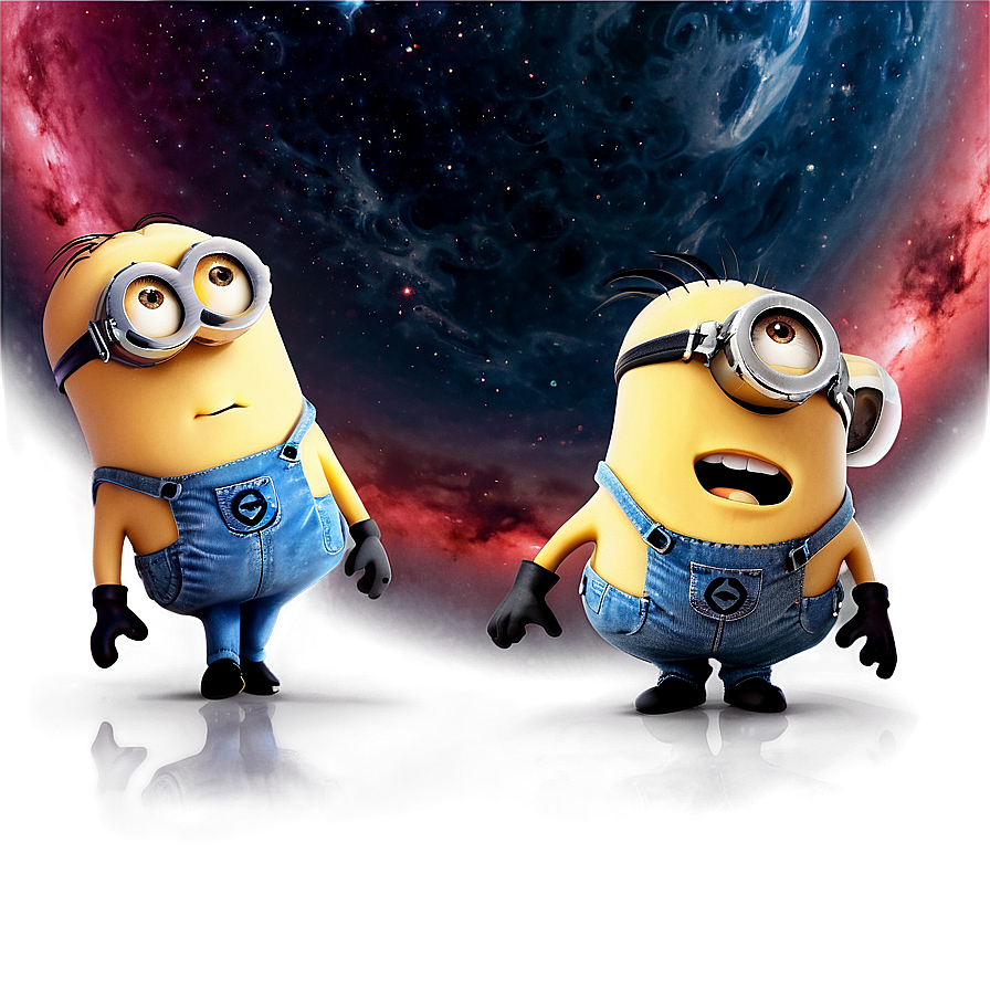 Minions In Space Png Hrf17 PNG Image