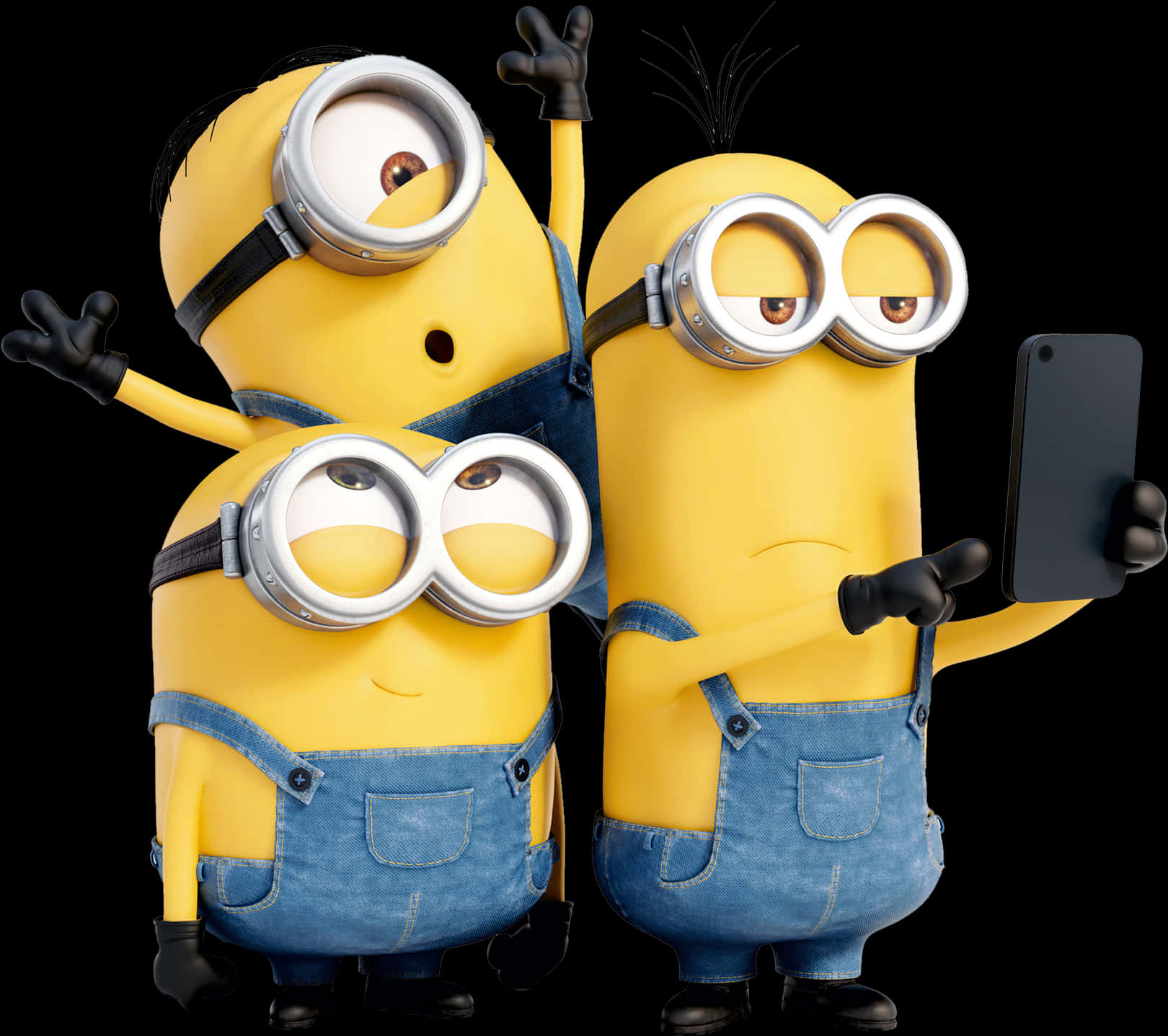 Minions_ Selfie_ Time PNG Image