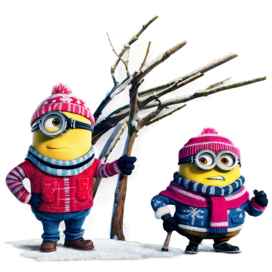 Minions Winter Png Qlb75 PNG Image