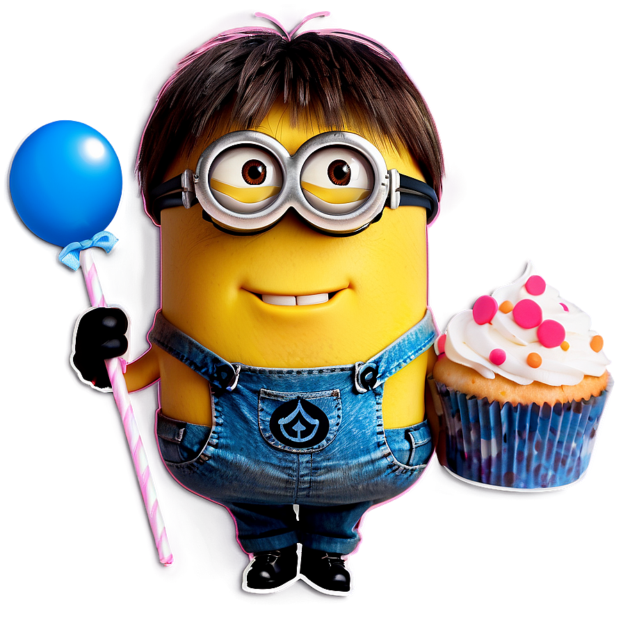 Minions With Cupcake Png Xvm81 PNG Image