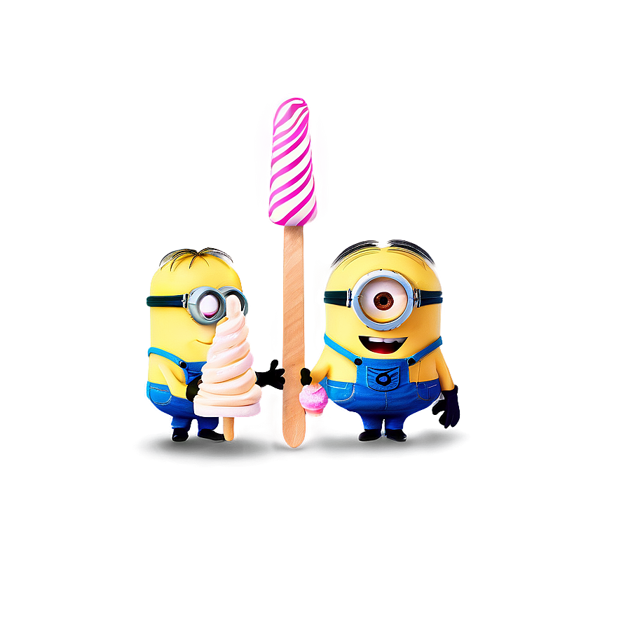 Minions With Ice Cream Png 05212024 PNG Image