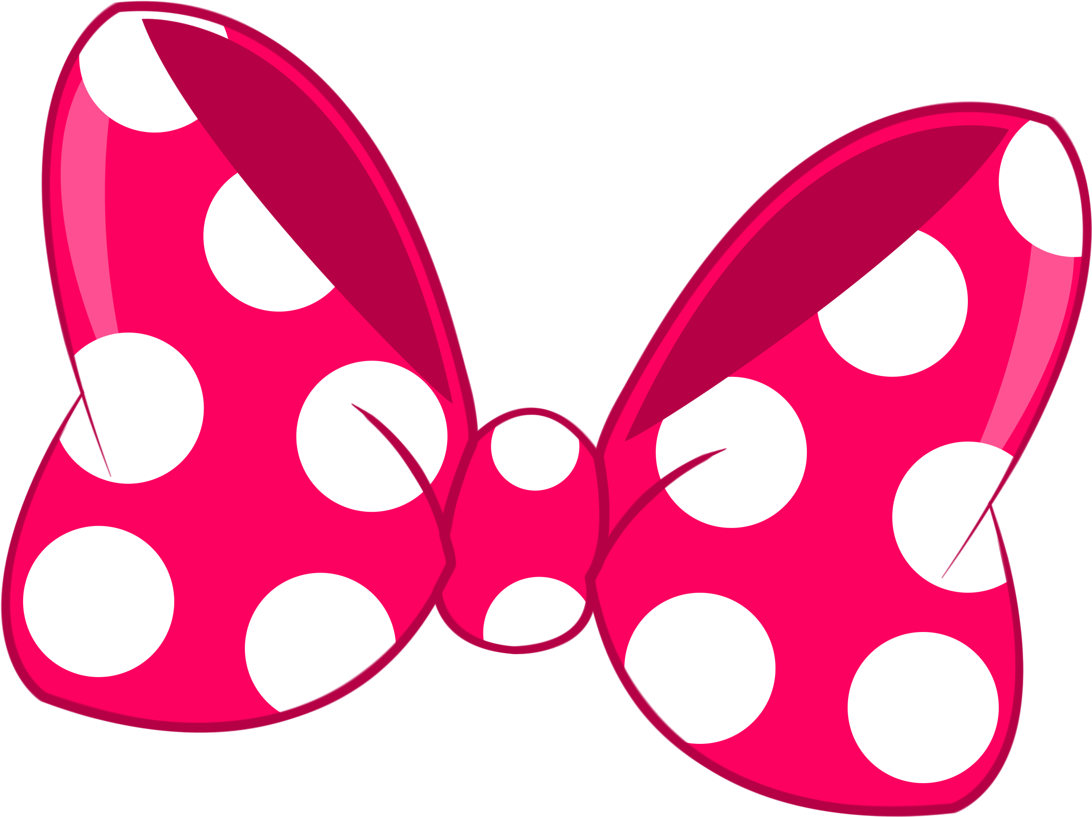 Minnie Mouse Bow Icon PNG Image