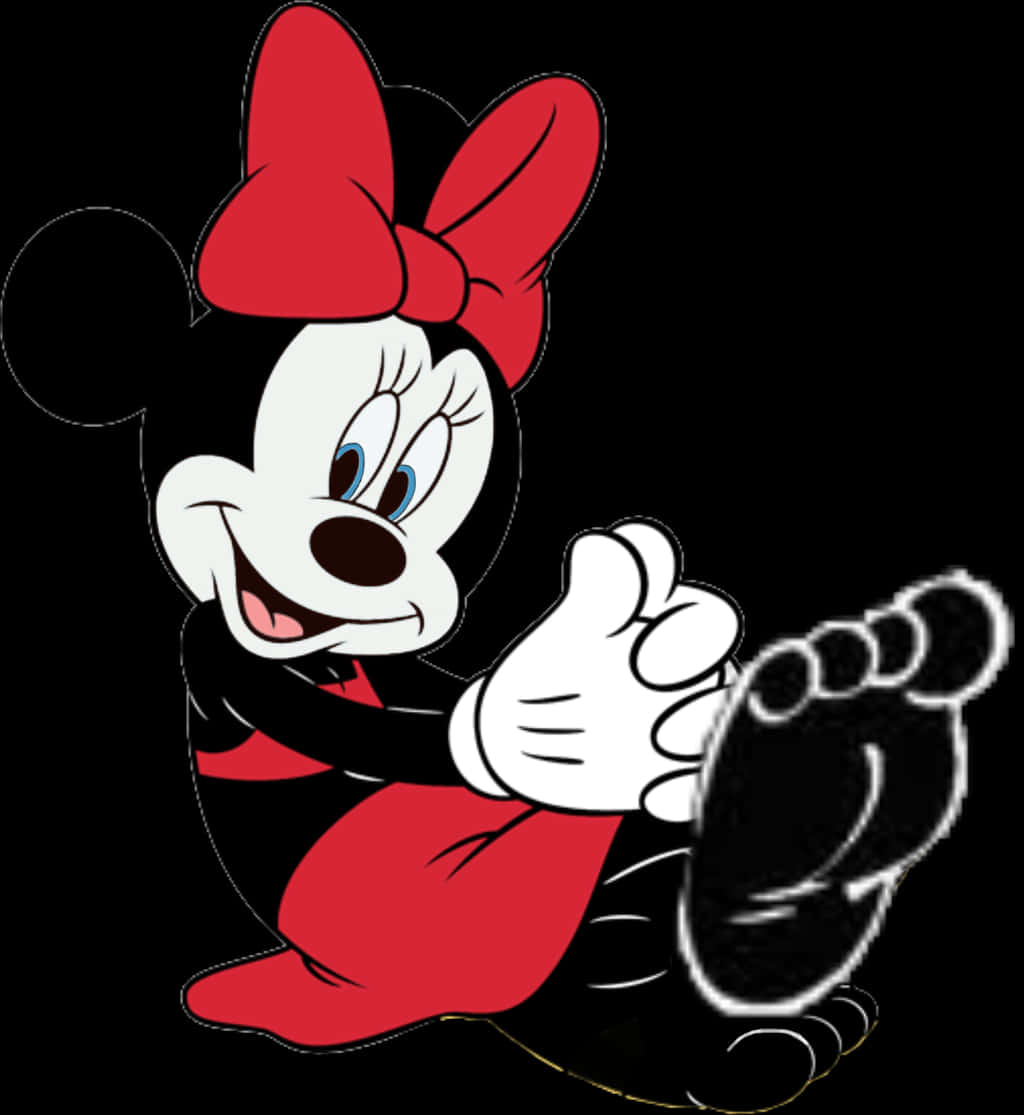 Minnie Mouse Classic Pose PNG Image