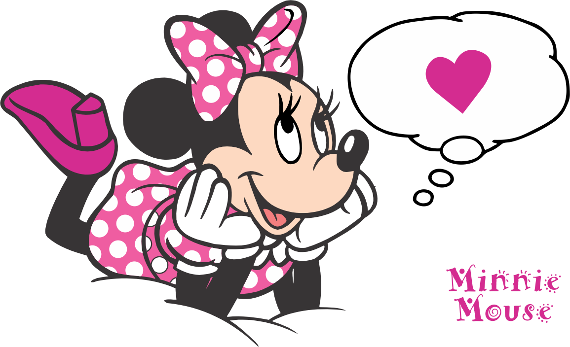 Minnie Mouse Dreamingof Love PNG Image