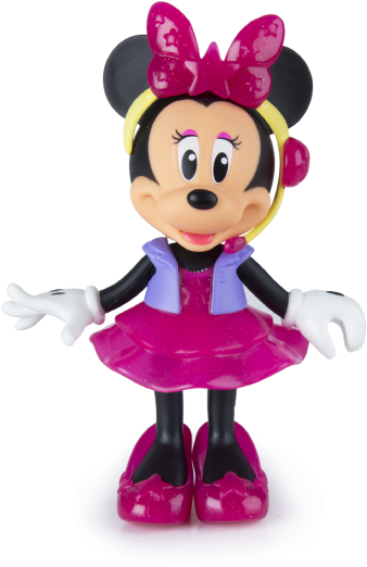 Minnie Mouse Figure Pink Dress PNG Image