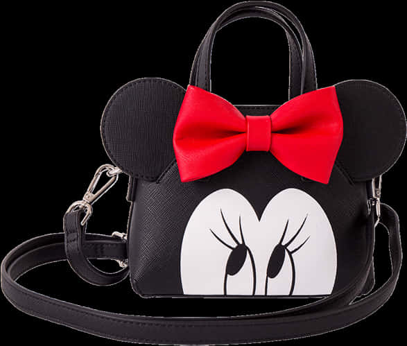 Minnie Mouse Inspired Handbag Design PNG Image