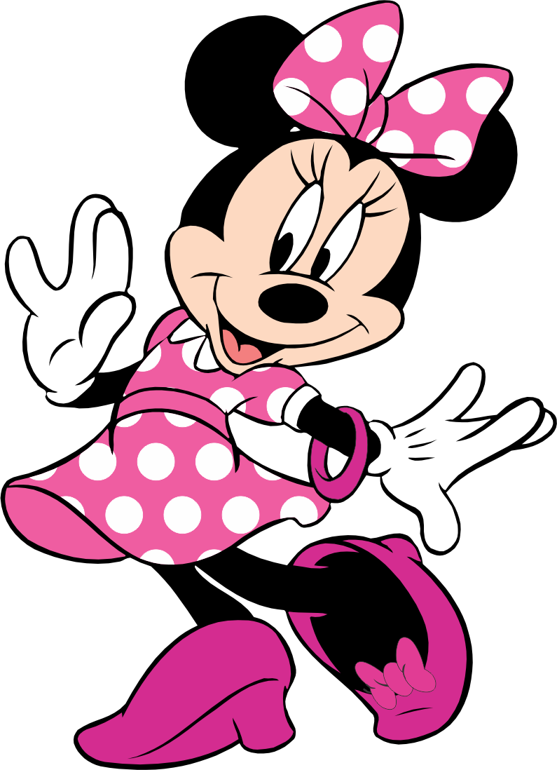 Minnie Mouse Pink Polka Dots PNG Image