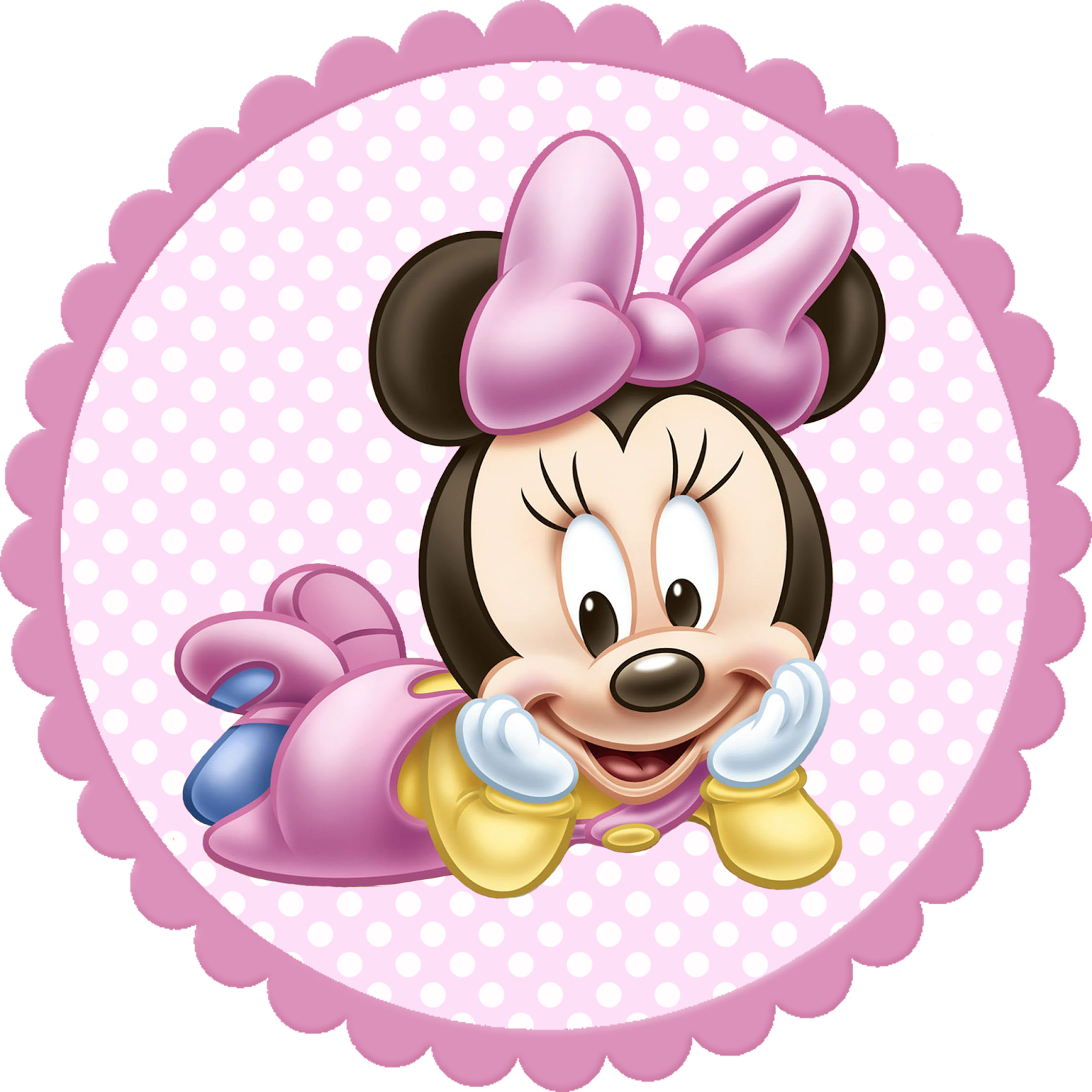 Minnie_ Mouse_ Polka_ Dot_ Background PNG Image