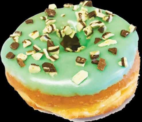 Mint Chocolate Chip Donut.jpg PNG Image