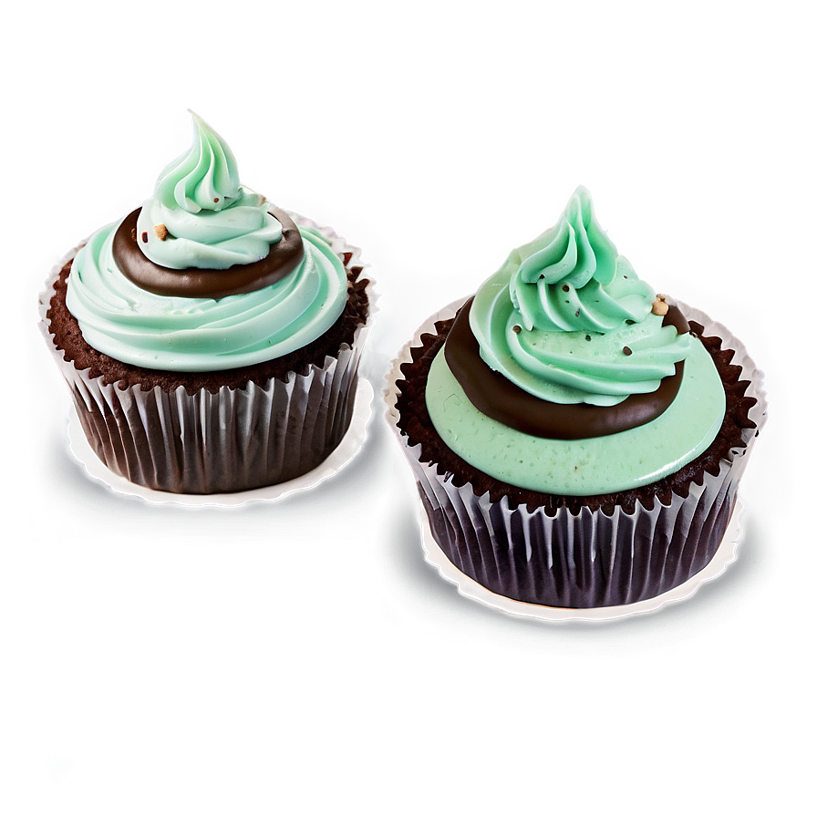 Mint Cupcakes Png Ahq PNG Image