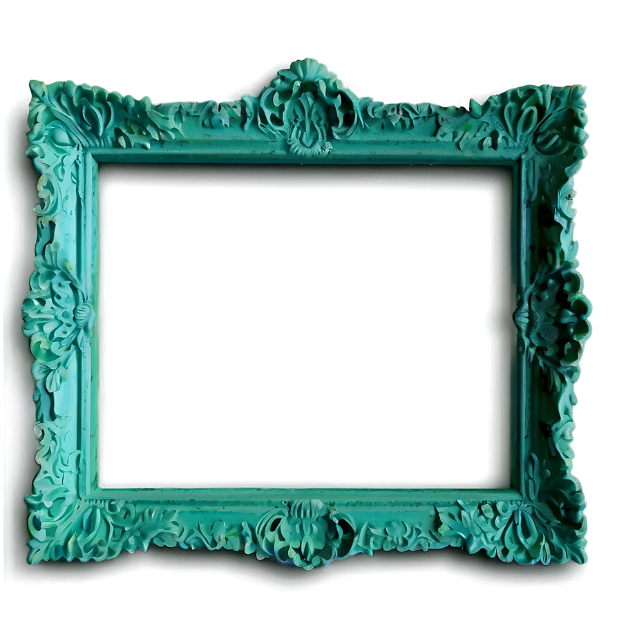 Mint Green Frame Png 4 PNG Image