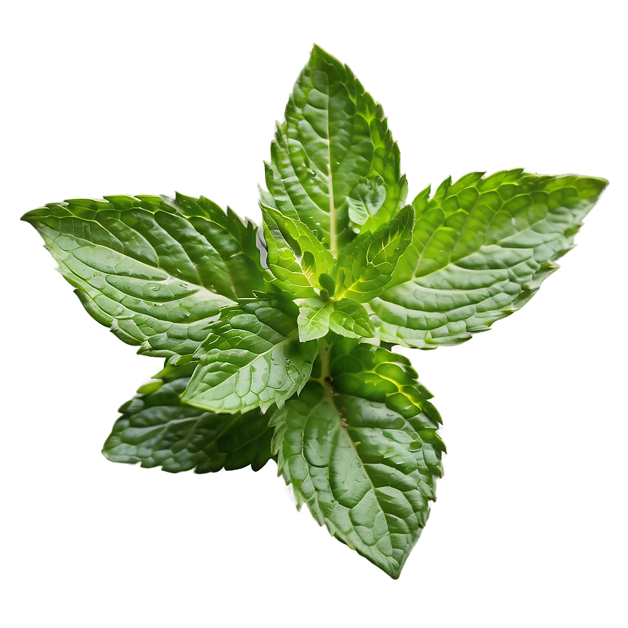 Mint Leaf Closeup Png 85 PNG Image