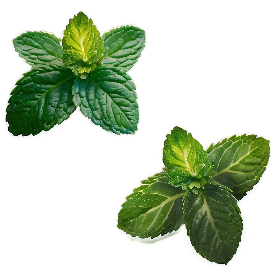 Mint Leaves Garden Png Cog PNG Image