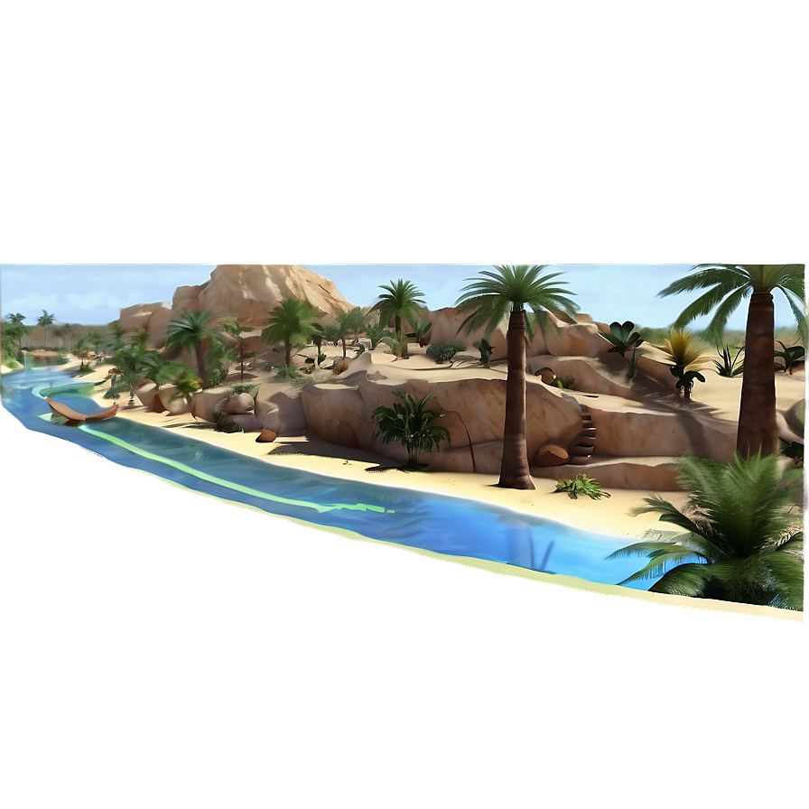 Mirage Of An Oasis Png Fxh22 PNG Image