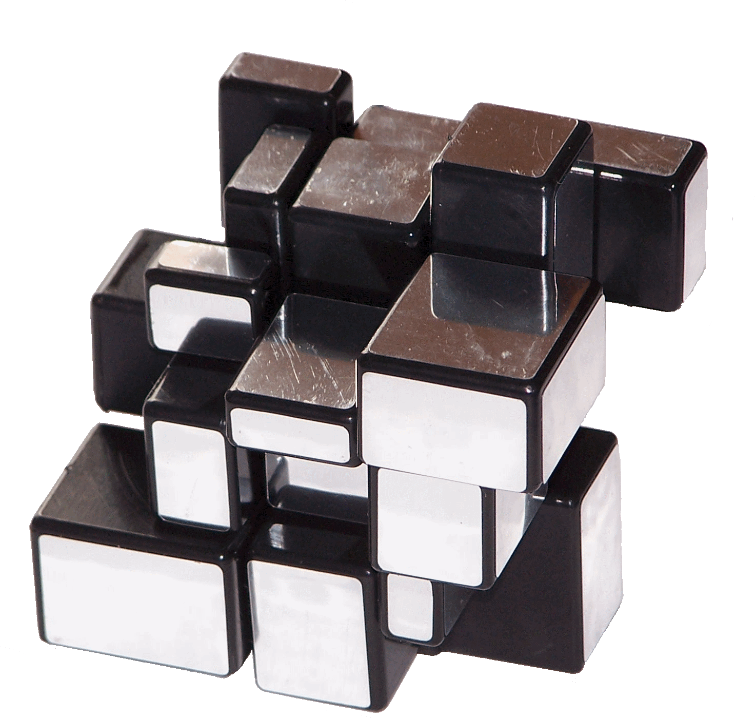 Mirror Cube Puzzle Solved PNG Image