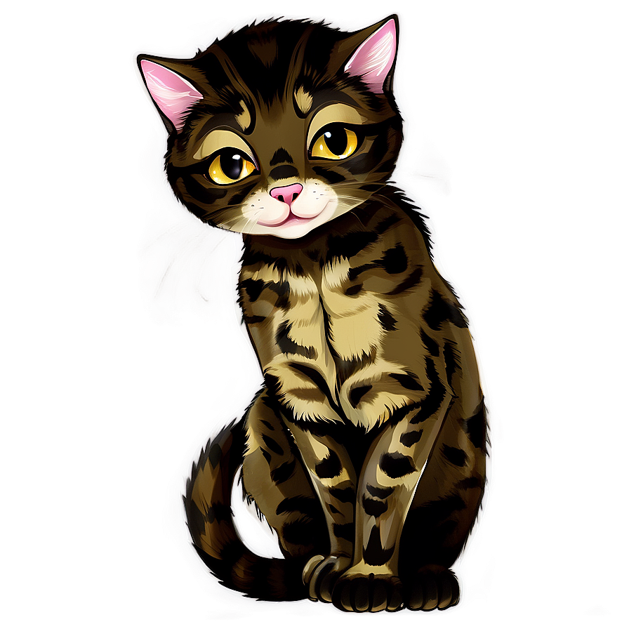 Mischief Kitten Design Png 10 PNG Image