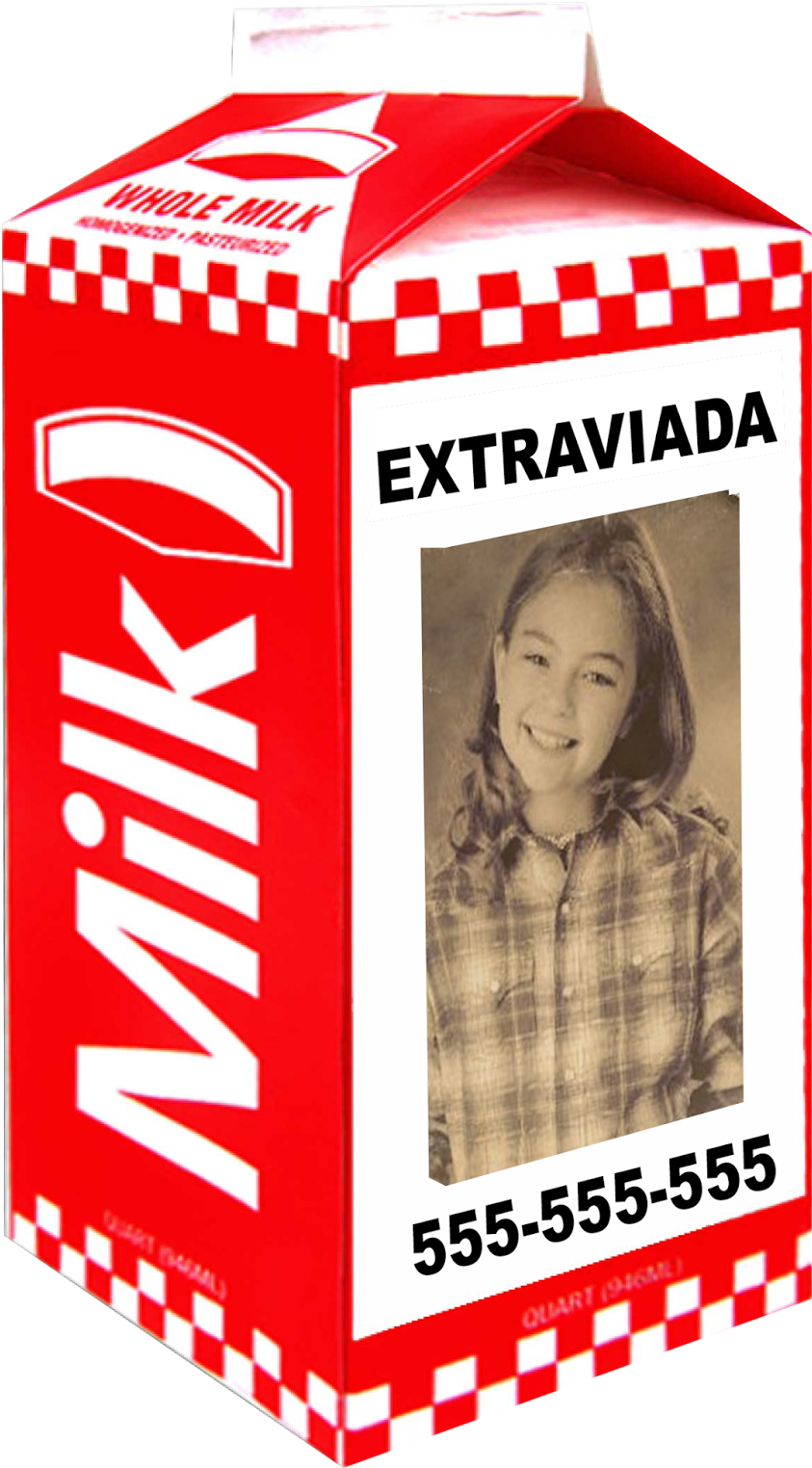 Missing Child Milk Carton PNG Image