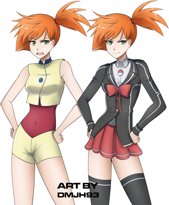 Misty Classicand Updated Outfits PNG Image