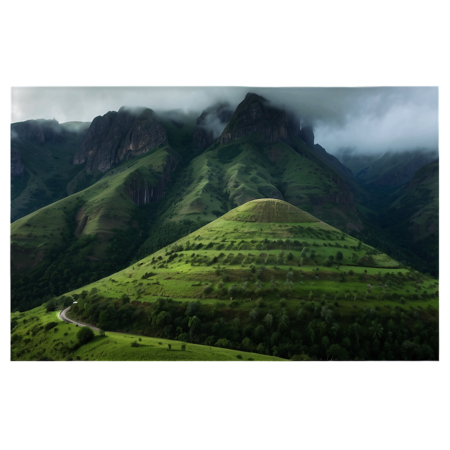 Misty Mountain Pass Png 12 PNG Image