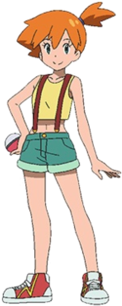 Misty Pokemon Character Pose PNG Image