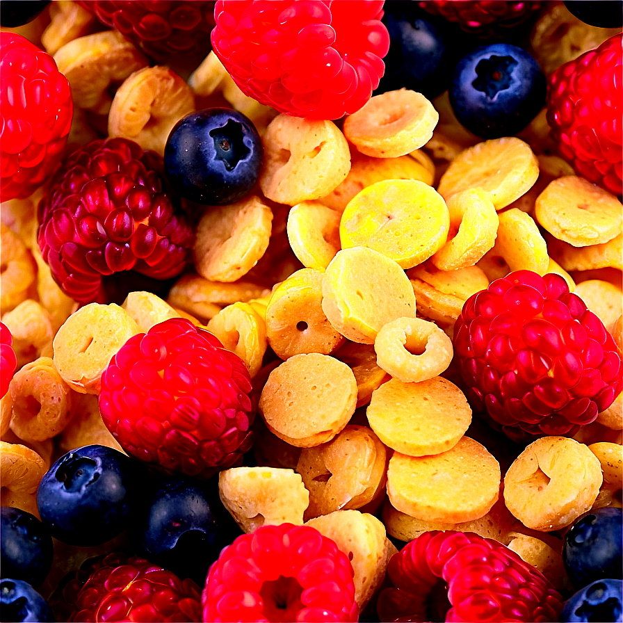 Mixed Berries Cereal Png Hsv54 PNG Image