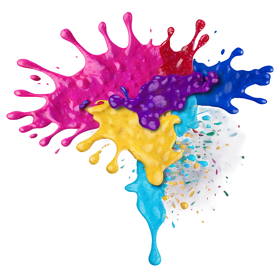 Mixed Colors Paint Splatter Png 05042024 PNG Image