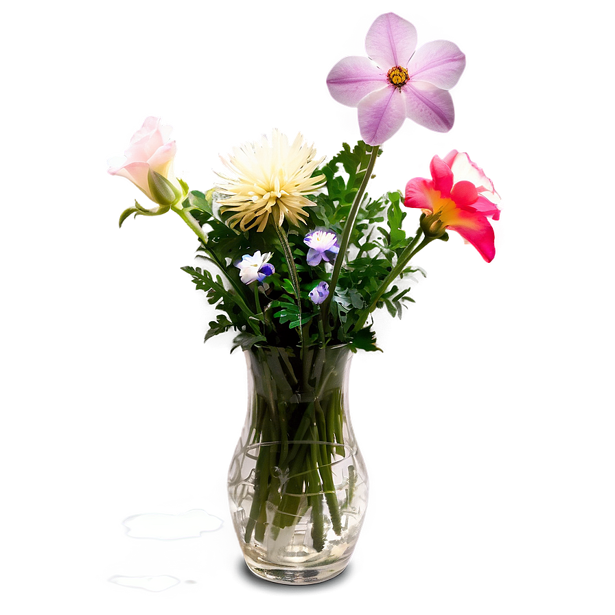 Mixed Flowers Vase Png Nyi77 PNG Image