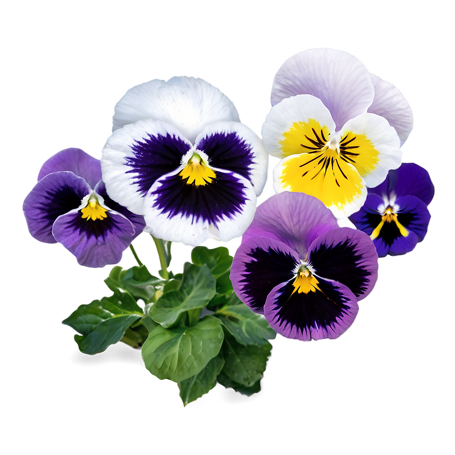 Mixed Pansies Png 06232024 PNG Image