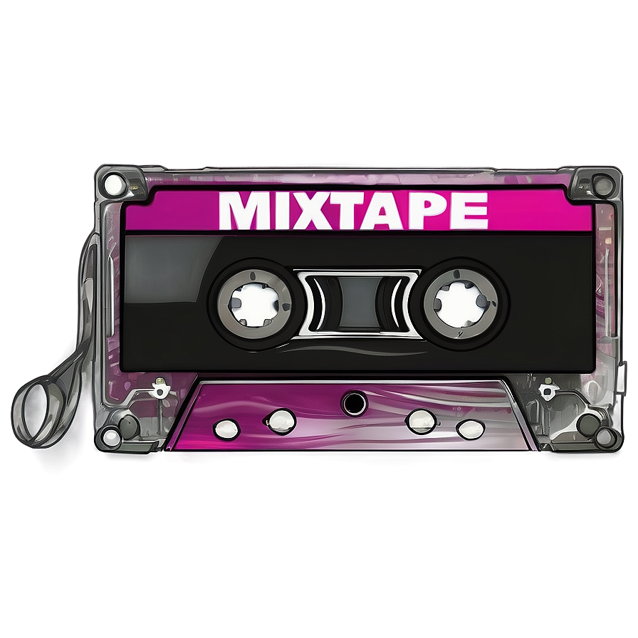 Mixtape Cassette Design Png Nrp44 PNG Image