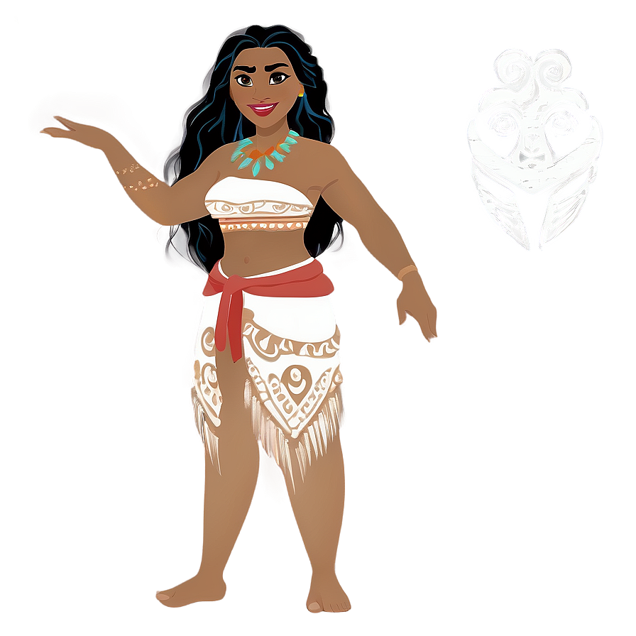 Moana And Ocean Spirit Png Fse PNG Image