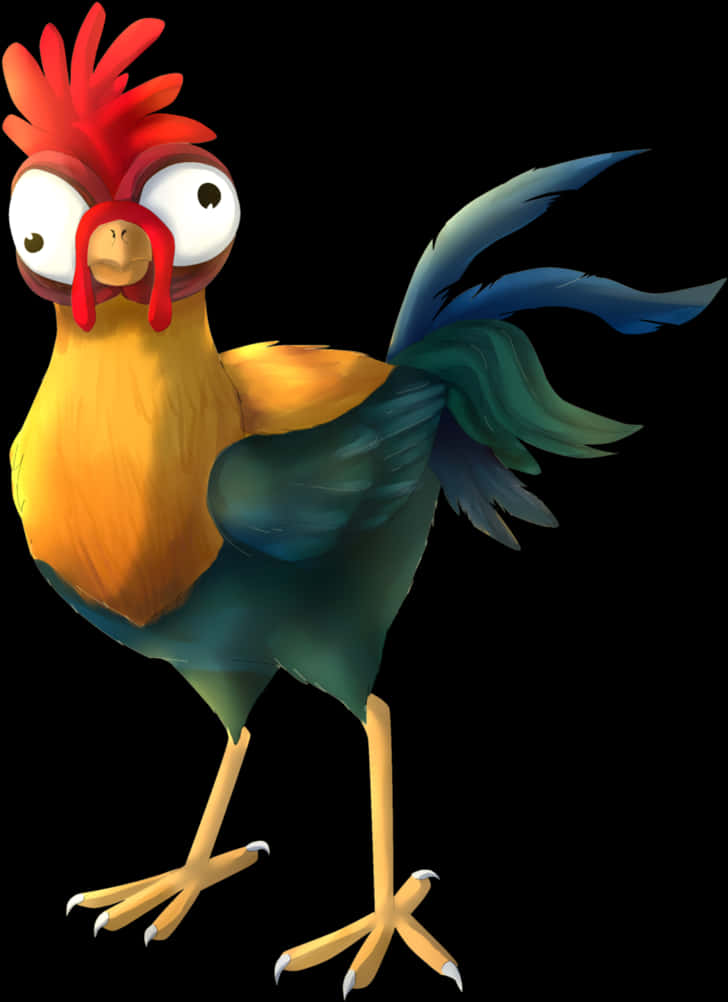 Moana Animated Chicken Character PNG Image