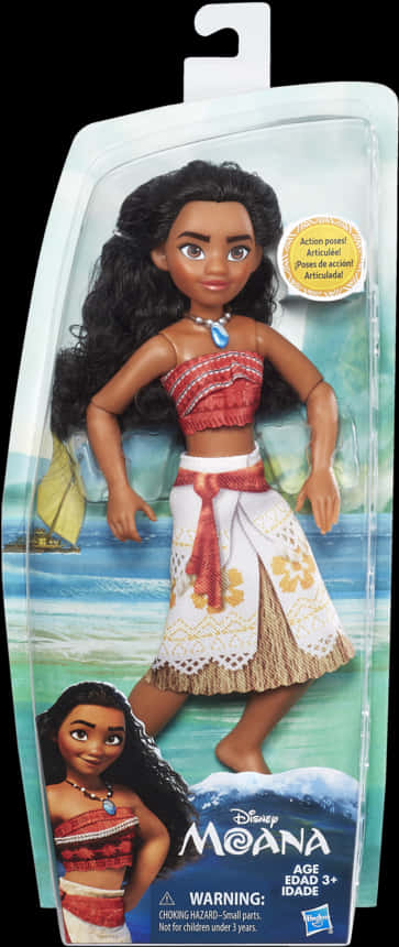 Moana Disney Doll Packaging PNG Image