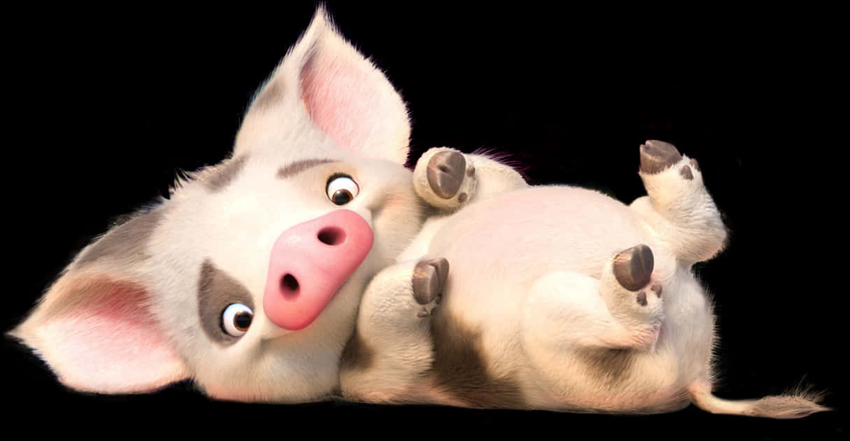 Moana Puathe Pig Cute Expression PNG Image