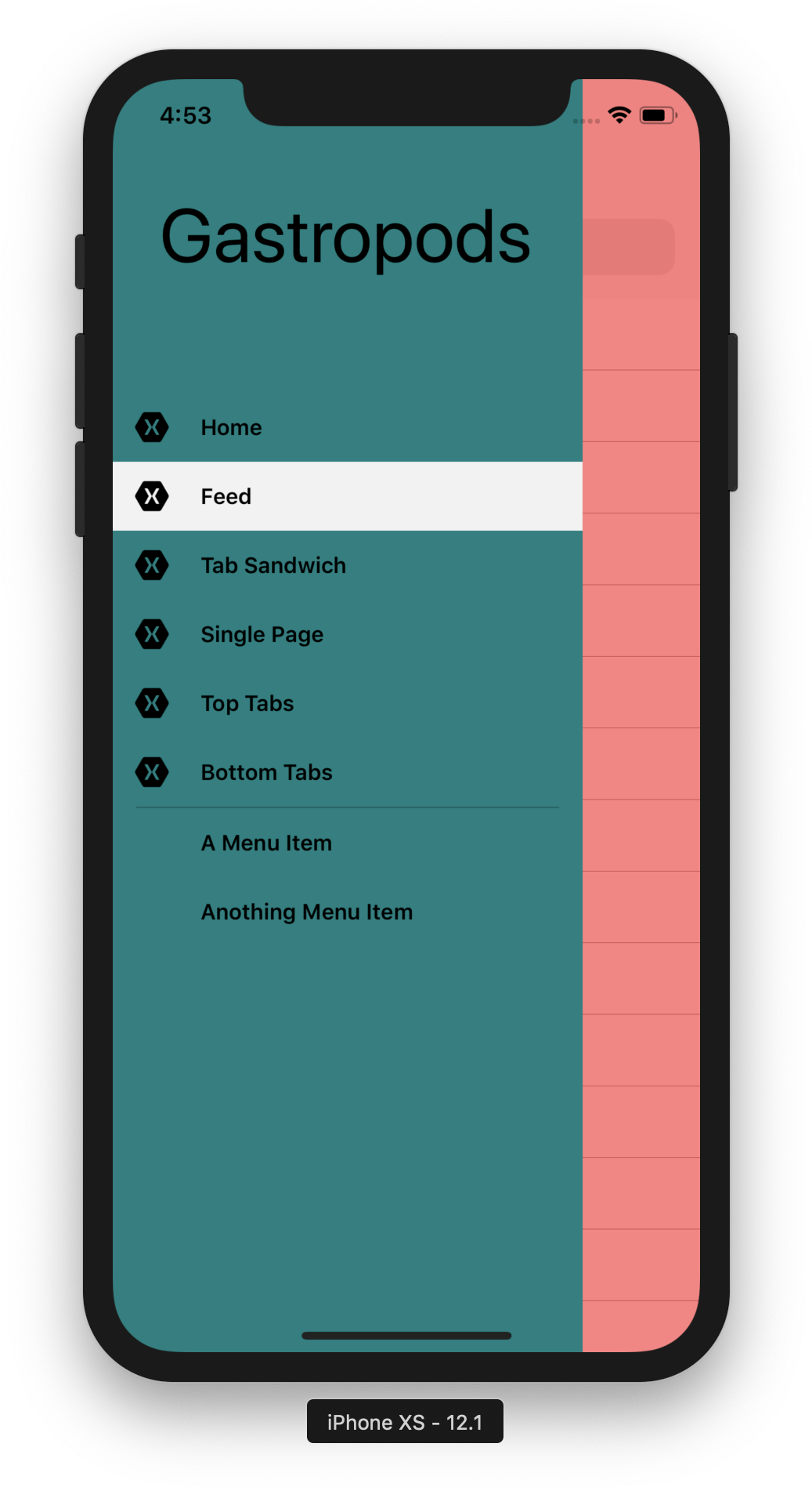 Mobile App Hamburger Menu Example.png PNG Image