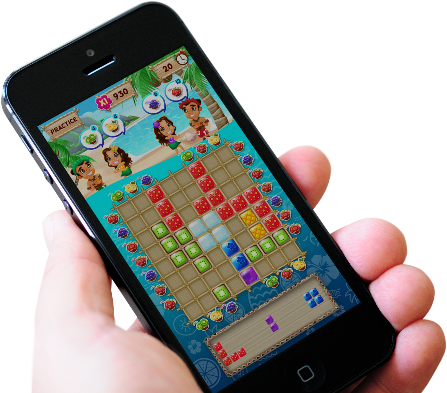 Mobile Game In Hand Puzzle App PNG Image